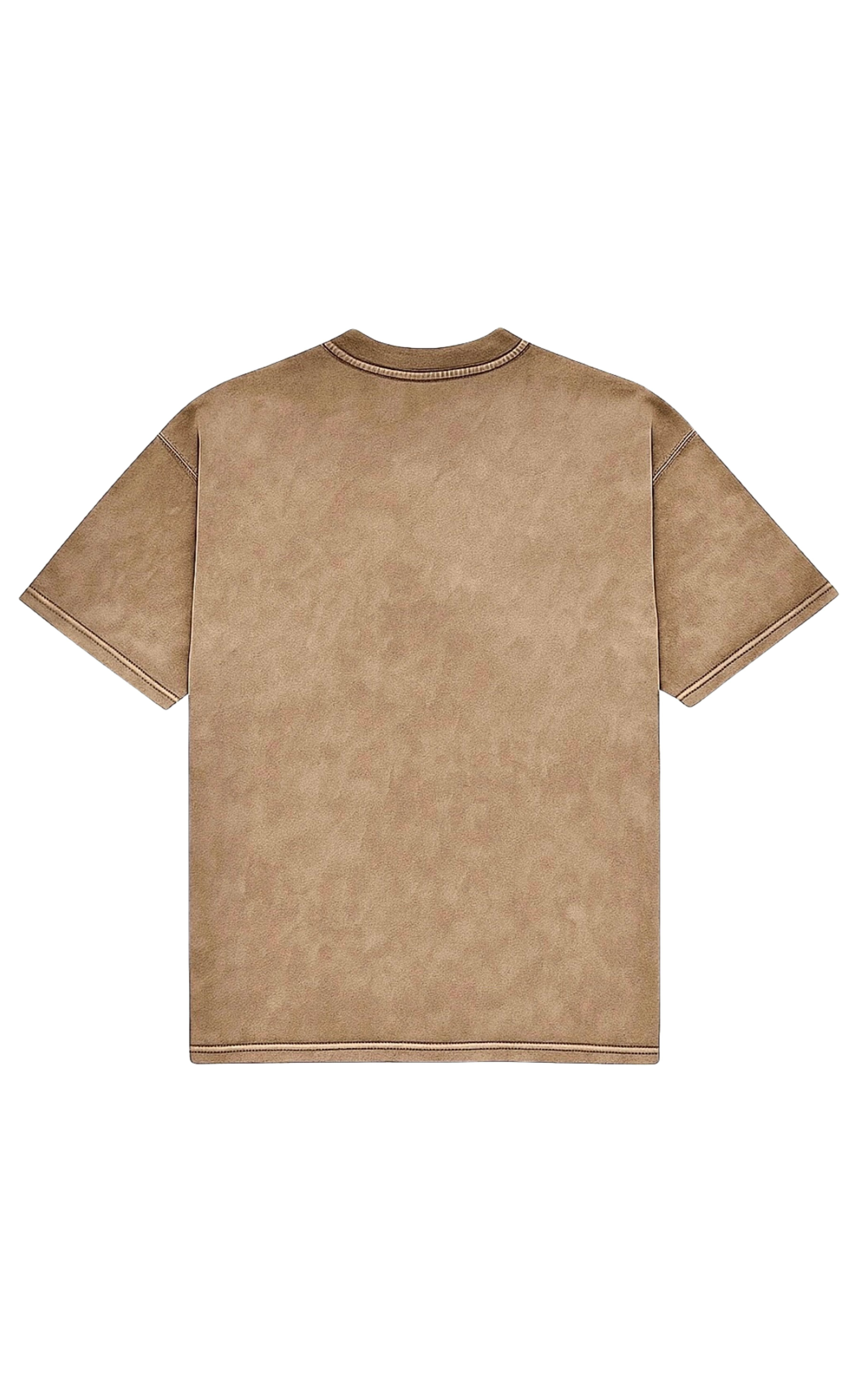 FADED FOUNDATION TEE -BROWN