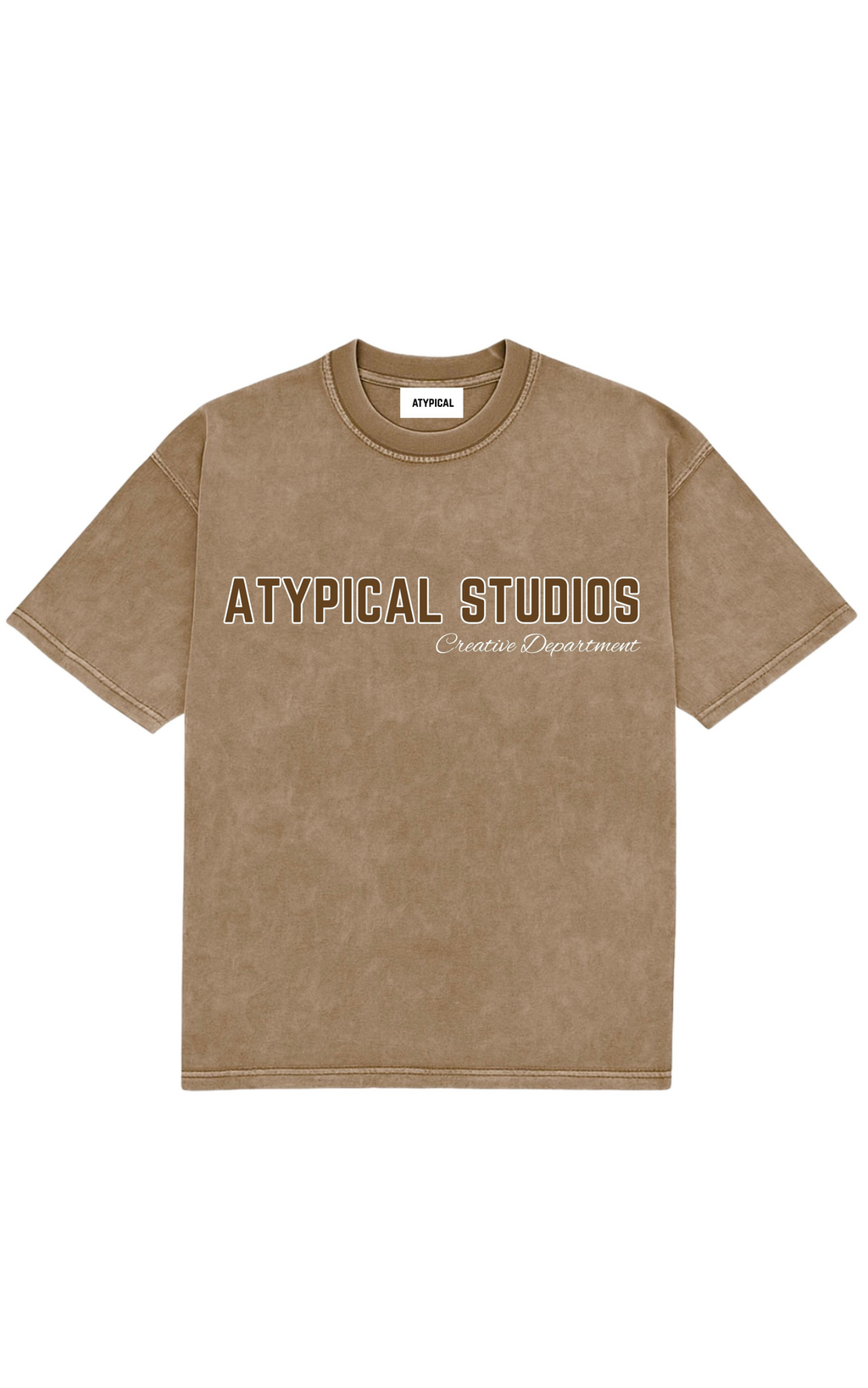 FADED FOUNDATION TEE -BROWN