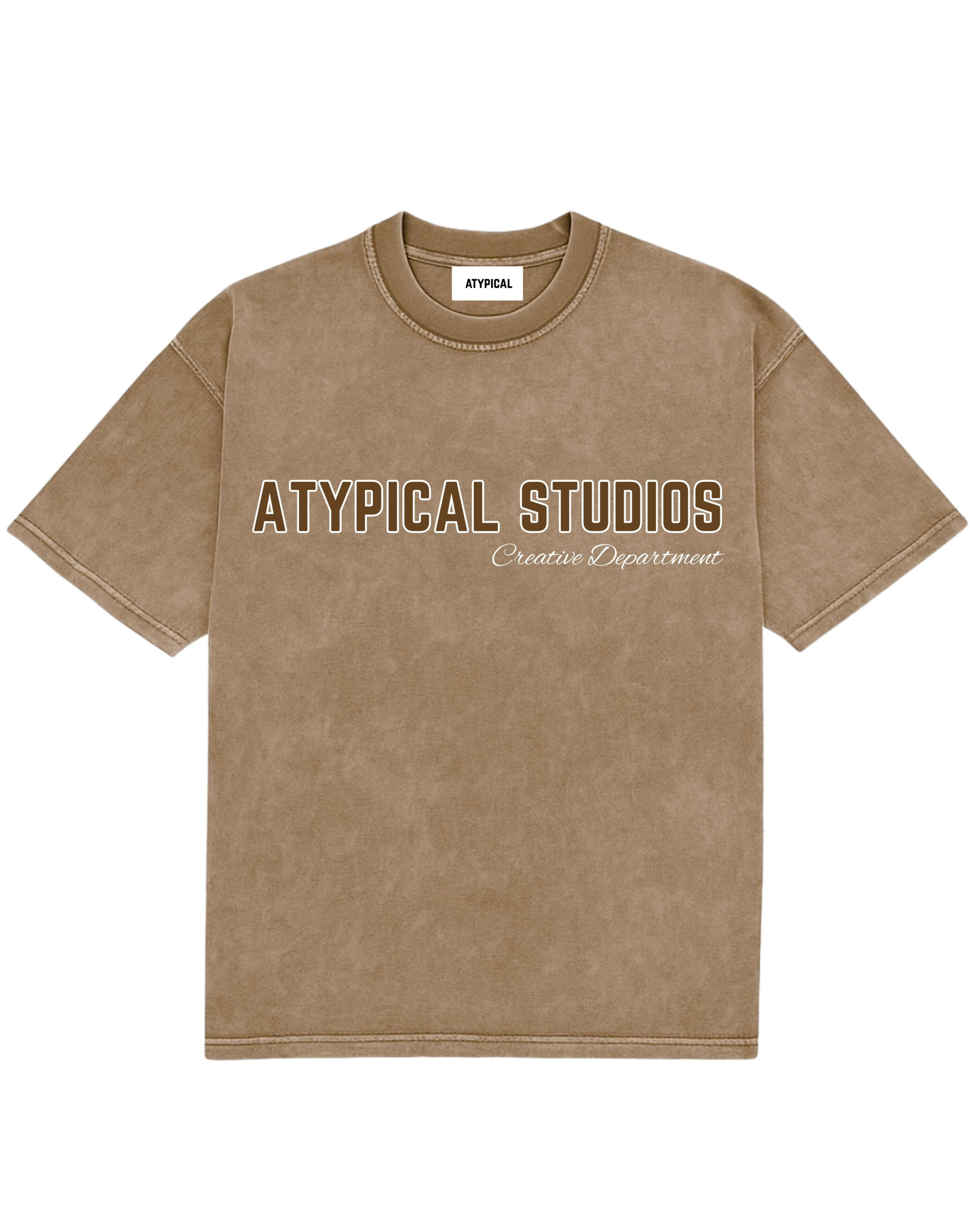 FADED FOUNDATION TEE -BROWN