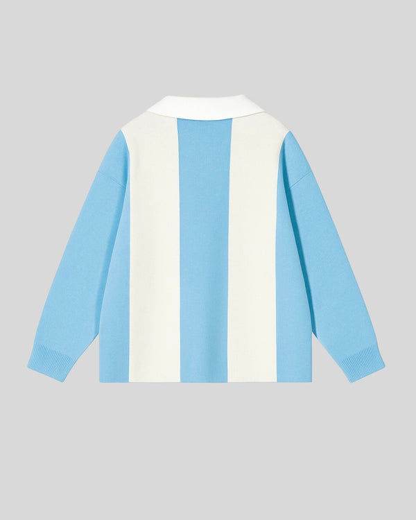 Skyline Stripes Polo Knit