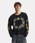 Flame Knit Waffle Black