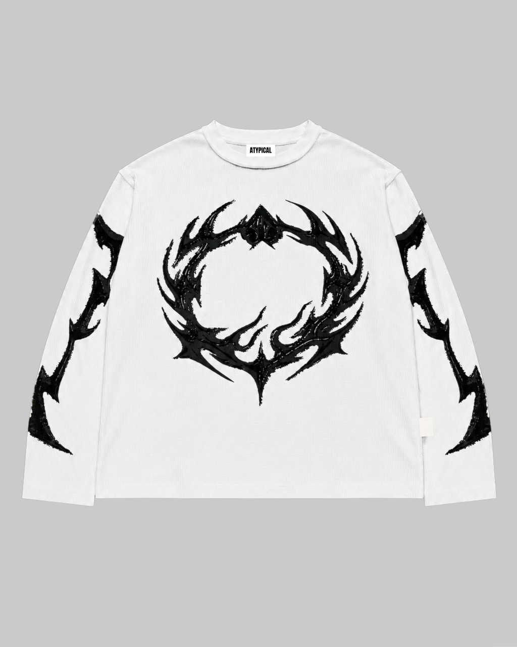 Flame Knit White Waffle
