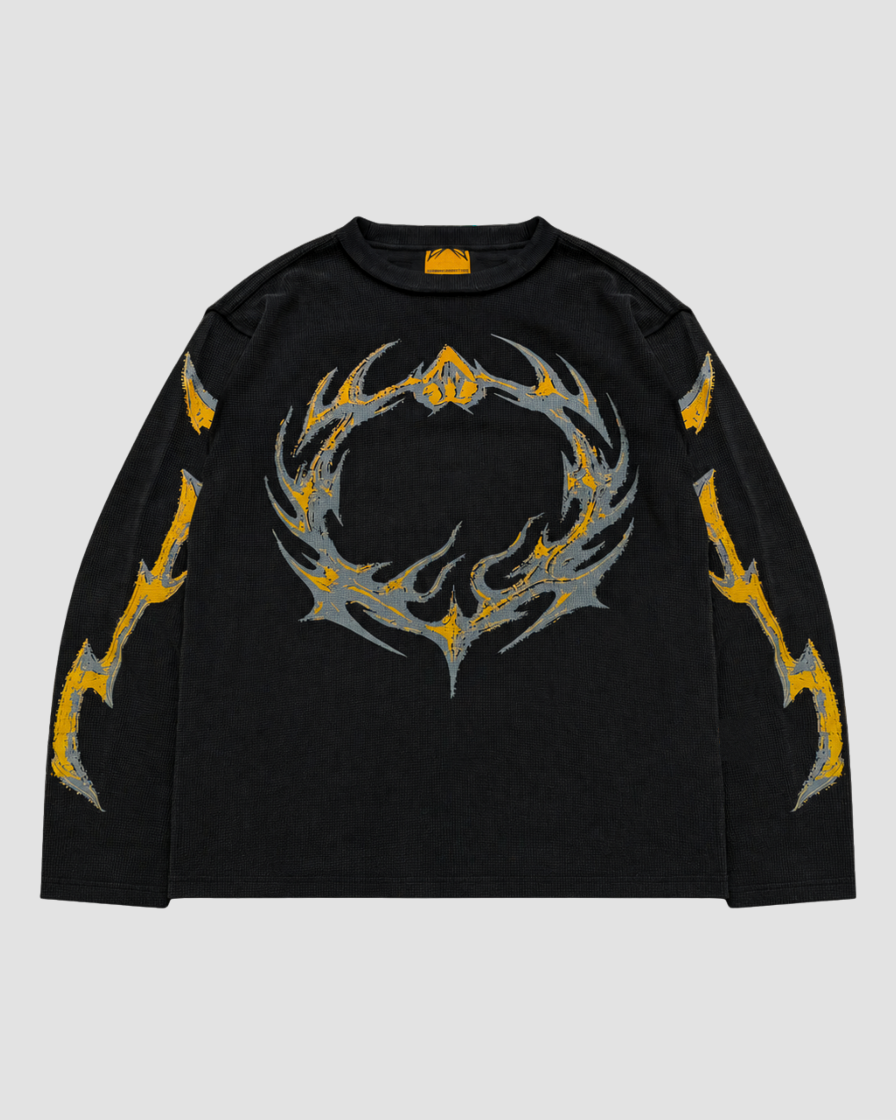 Flame Knit Waffle Black