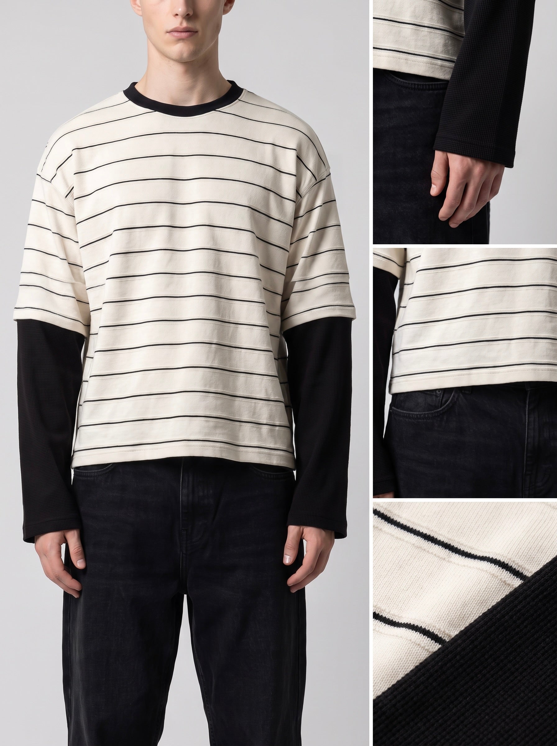 Interline Tee // Waffle sleeves