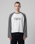 Raglan Waffle Sleeves Grey