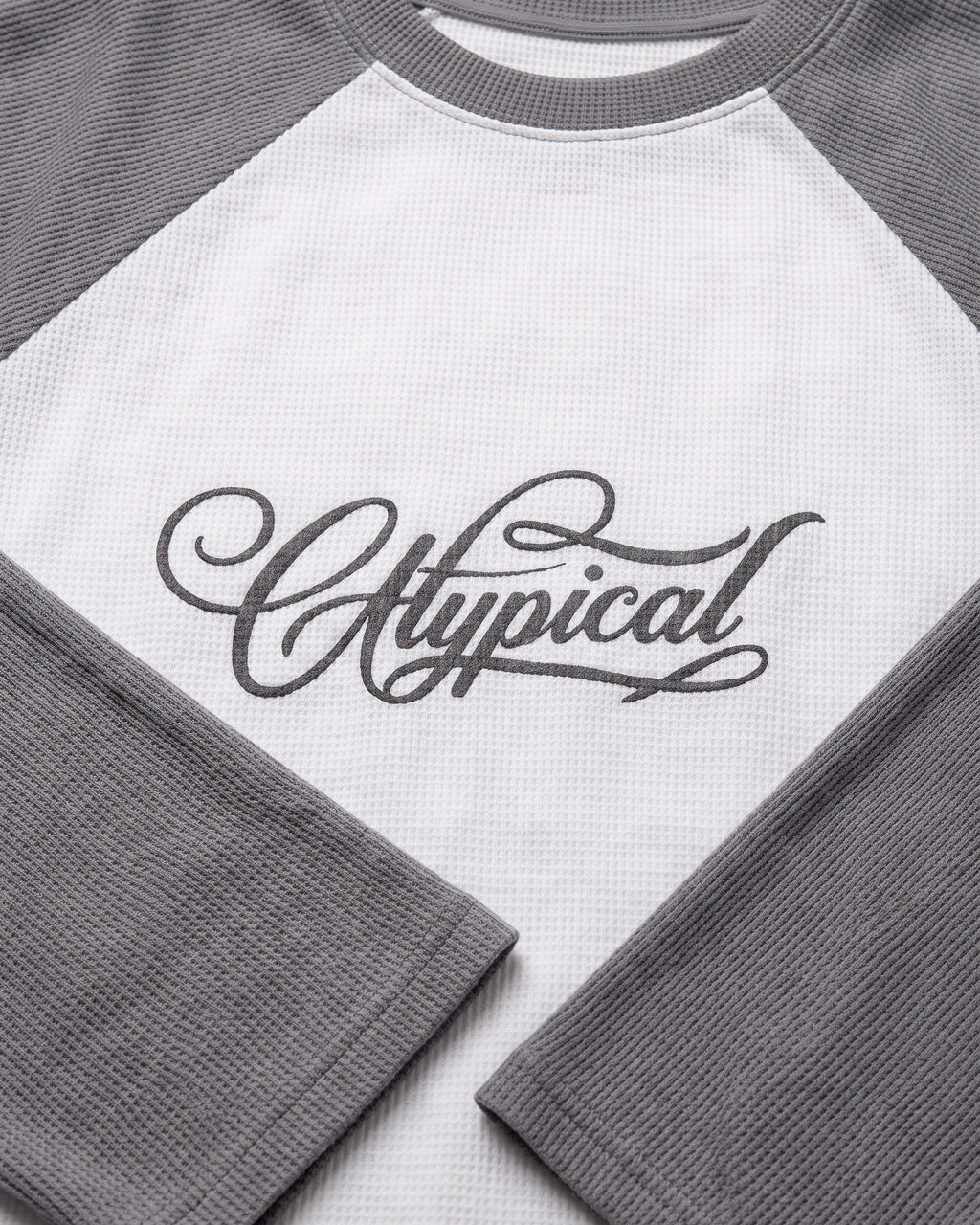 Raglan Waffle Sleeves Grey