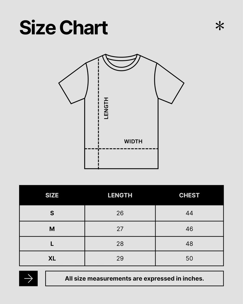 Above Ordinary size chart